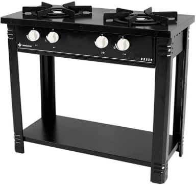 Fogão Profissional 2 Bocas Venâncio Linha Bravo Preto Br2bpr