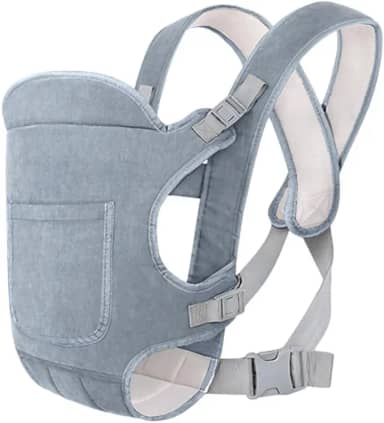Canguru Ergonômico para Bebê 4 em 1 Kidino – Sling para Recém-Nascido com Assento, Mochila Evolutiva, Conforto e Segurança em Todas as Estações