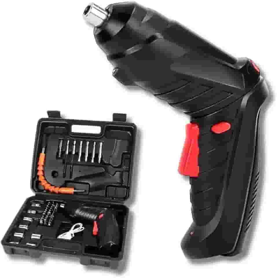 Parafusadeira Pequena 4.8V - Mini Parafusadeira e Furadeira Portátil Recarregável - Mini Parafusadeira Sem Fio de Mão com USB - Parafusadeira Portátil e Mini Furadeira para Reparos e Montagens Rápidas