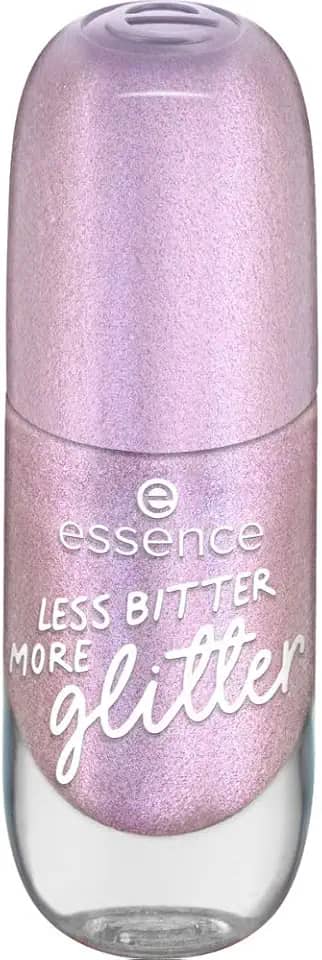 Esmalte de unhas com efeito gel essence cor 58 LESS BITTER MORE glitter