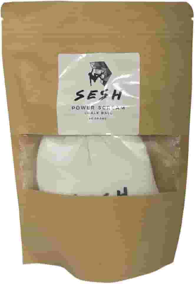 Sesh Escalada Power Scream Chalk Ball – Giz manual de carbonato de magnésio premium para escalada, halterofilismo, ginástica e crossfit