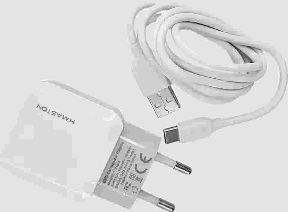 H maston Carregador USB Duplo, 2 Portas USB Turbo, Adaptador de Parede Branco, Carregador turbo, rápido, de celular