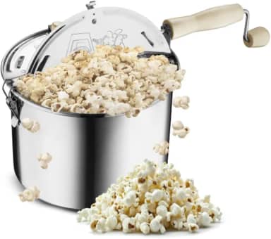 Great Northern Popcorn Original Aço Inoxidável Stove Top 6-1/2 litros Pipoca Popper