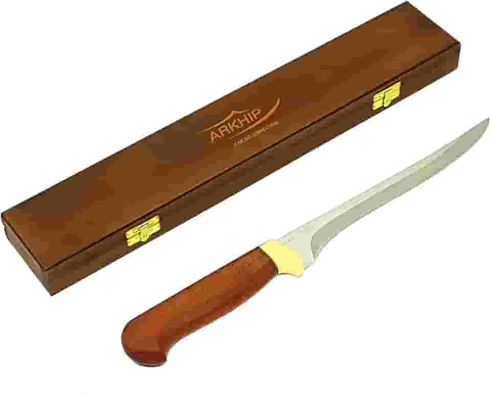 Faca Filetar Arkhip 7'' Cabo Madeira Caixa