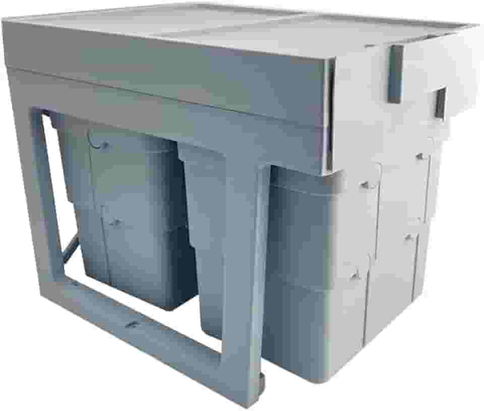 Lixeira Wasteboy embutir Tripla 30 Litros 03 cestos Hafele