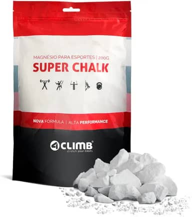 Magnésio Super Chalk 200g Cross Fit Calistenia Escalada Lpo