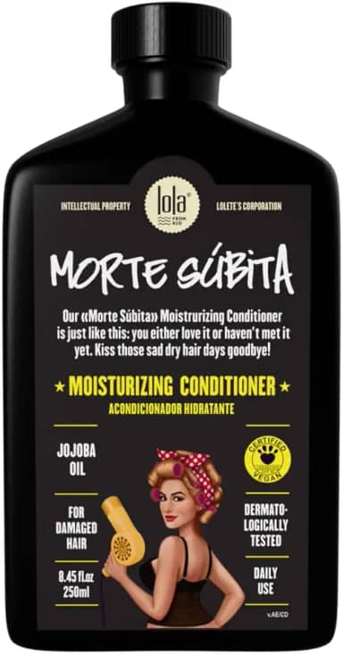 Lola From Rio - Morte Subita - Condicionador hidratante para todos os tipos de cabelos secos e danificados, vegano, sem crueldade, sem parabenos, sem sulfatos, 250 g