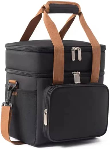 Bolsa Térmica para Marmita 10L – Revestimento Isotérmico, Impermeável, Conserva Frio e Quente, Alça Ajustável – Ideal para Trabalho, Viagem, Bebê e Fitness