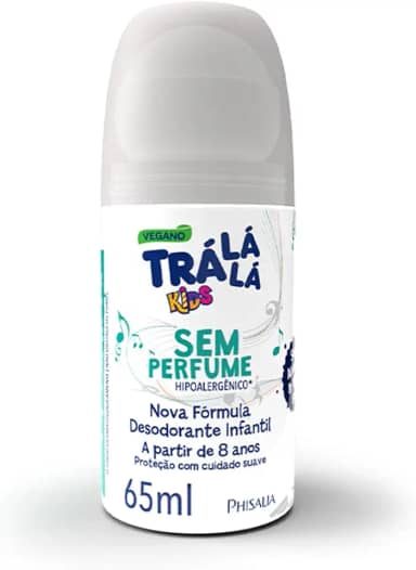 ZKMAGIC Desodorante Roll-On Sem Perfume Trá Lá Lá Branco 65 Ml
