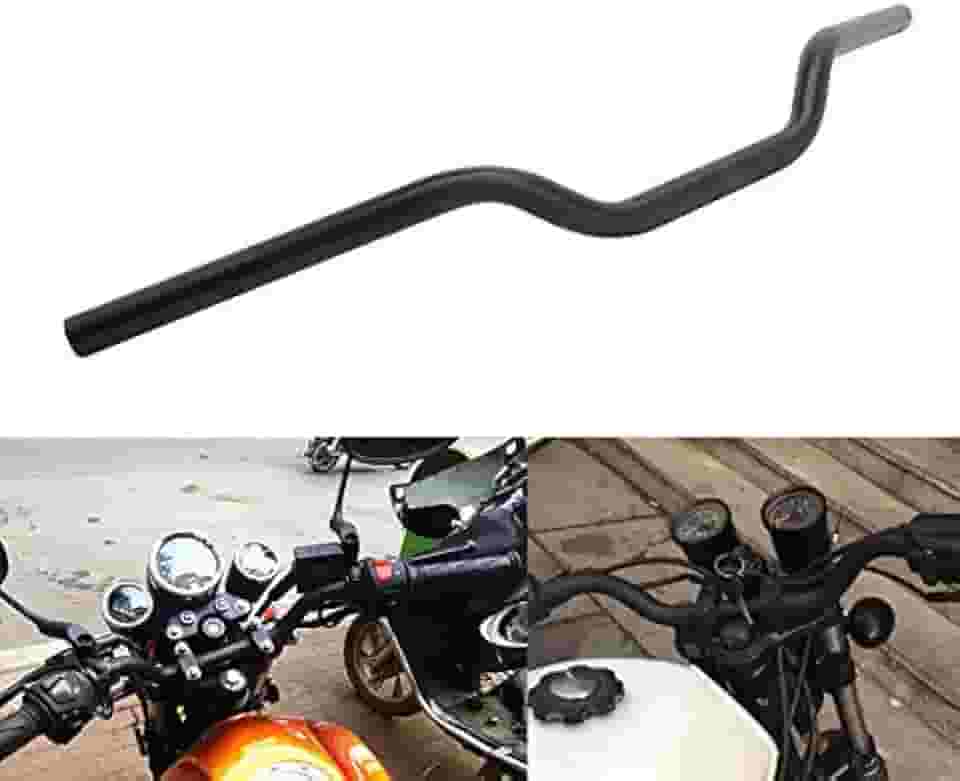 AnXin 1' 25Mm Drag Guidão Tracker Guidão Universal para Sportster Xl 883 1200 Bobber Custom Chopper Softail Dyna Euro Estilo Preto
