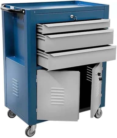 Carrinho para Ferramentas em Aço 3 Gavetas 2 Portas C-06 Ferramix