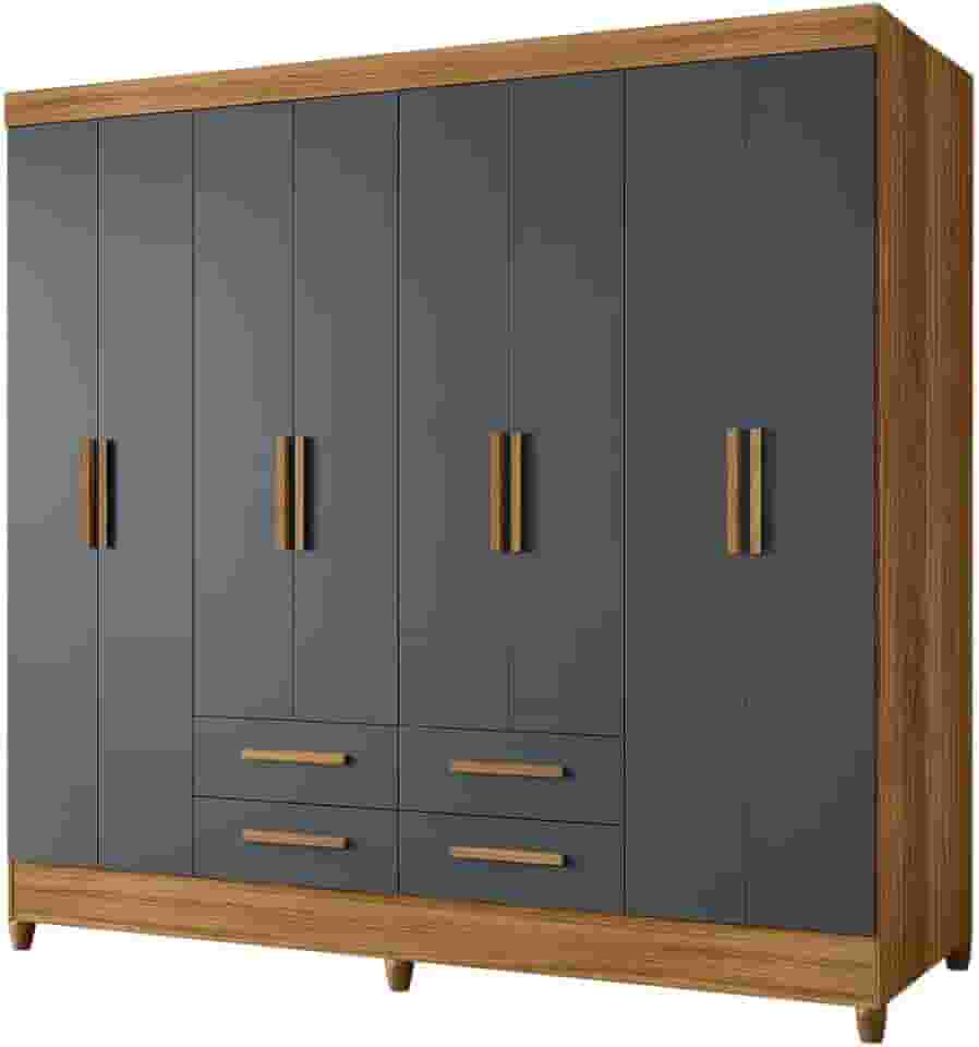 Guarda Roupas Casal 8 Portas 4 Gavetas Montana