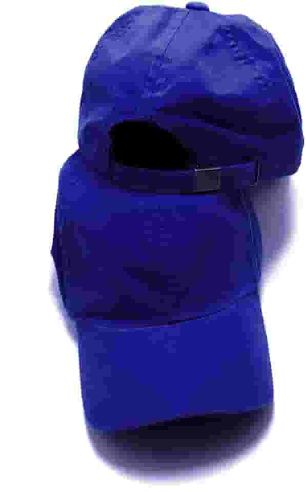 Boné Liso Masculino Feminino Unissex Sarja Aba curvada Com Regulagem De Tamanho Cor: Azul