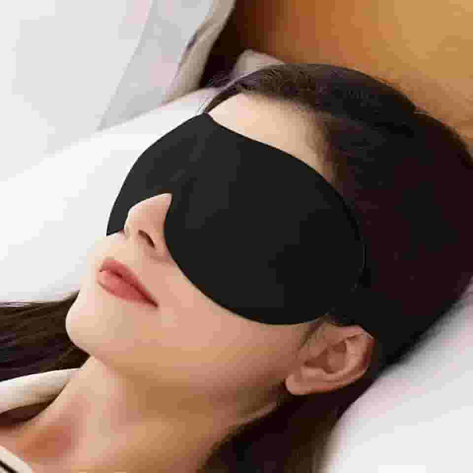 D Máscara de dormir de ioga para viagens - poliéster confortável e respirável, design sem narinas, ideal para meditação, relaxamento e presentes para o dia da mulher, dia das mães, dia dos namorados