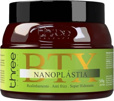 BTX Nanoplastia Capilar Sem Formol Orgânico Realinhamento Natural dos Cabelos (500g)