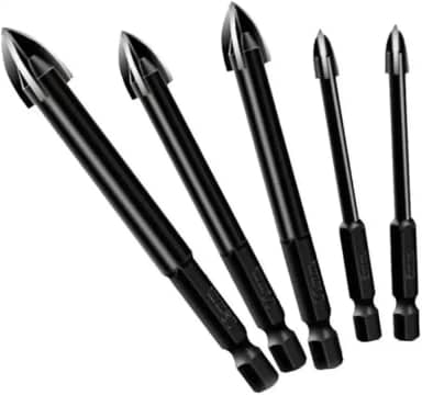 Kit de Brocas Universais para Vidro e Porcelanato, Conjunto de Perfuração