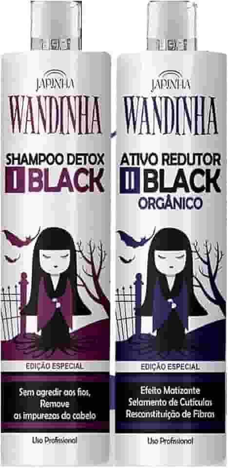 Japinha - Kit Redutor Wandinha Black Organico Shampoo + Ativo 1000ml