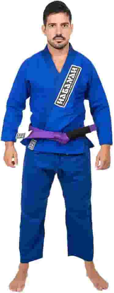 Kimono Trançado F300 Jiu Jitsu Haganah, Azul, A4