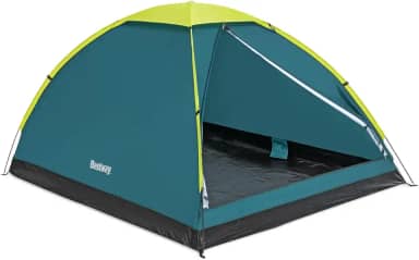 Bestway Barraca para 4 pessoas com cúpula de caminhada 200 x 240 x 135 cm, à prova d'água, com revestimento de poliuretano, bastões de fibra de vidro de poliéster, rede para insetos, bolso interno,