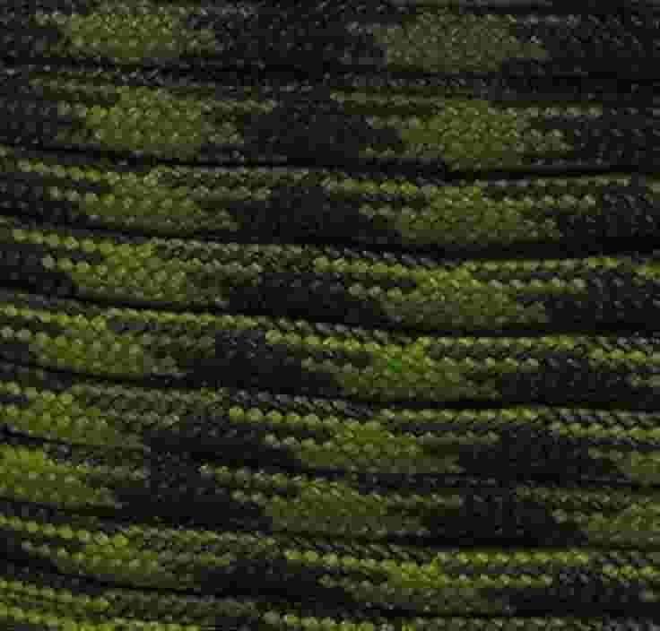 Corda de sobrevivência tipo III comercial 550 Paracord 30 metros feita nos EUA Paraquedas para uso externo (verde-oliva e musgo 50/50)