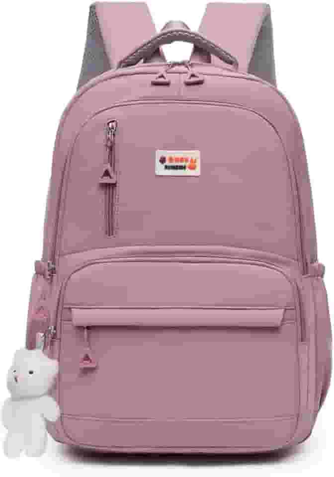 Mochila Feminina Casual Unissex para Escola, Faculdade e Viagem – Moderna, Resistente e Impermeável, Grande Capacidade e Design Confortável (25508 lilas)