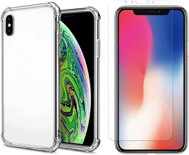 Capinha Antichoque e Película Gel Compatível com Iphone X