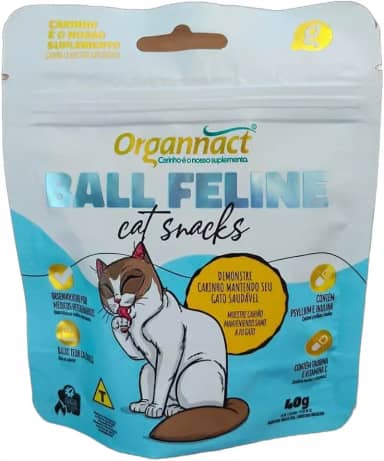 ORGANNACT Suplemento Organnact Ball Feline Cat Snacks 40G