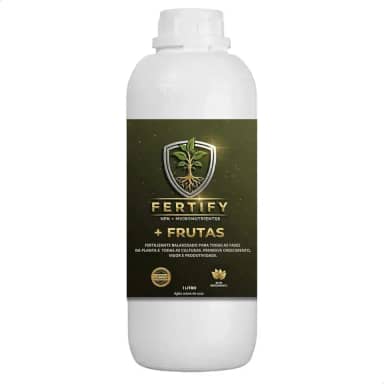 Fertify + Frutas, Adubo Fertilizante Líquido Balanceado NPK com Micronutrientes, 1L, para Todas as Fases de Crescimento