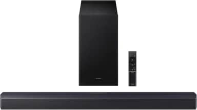 Samsung Barra de som da série B HW-B550F 2,1 canais DTS Virtual:X Soundbar com subwoofer (modelo 2025), modo de aprimoramento de voz, aumento de graves, som adaptável