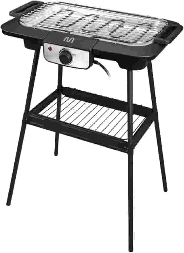 Churrasqueira Elétrica Gourmet com Pedestal e Coletor de Gordura, Não Emite Fumaça 220V 2000W - GO134