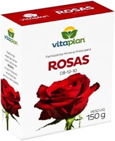 Fertilizante Adubo Mineral Rosas 150g 08-12-10 Npk Com Micronutrientes Ideal Para Flores