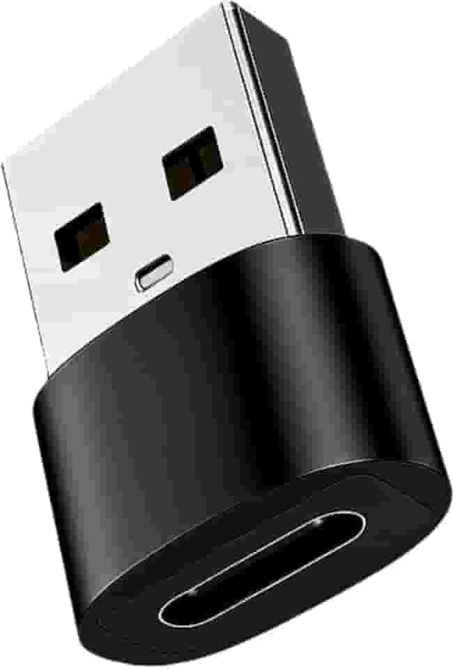 Adaptador USB Tipo C para USB Tipo A OTG 30W, Carregamento Rápido e Transferência de Dados, Compatível com iPhone 11 12 13 14 15 16 17 Pro Max, Android, MacBook, Notebook, Carro, Power Bank