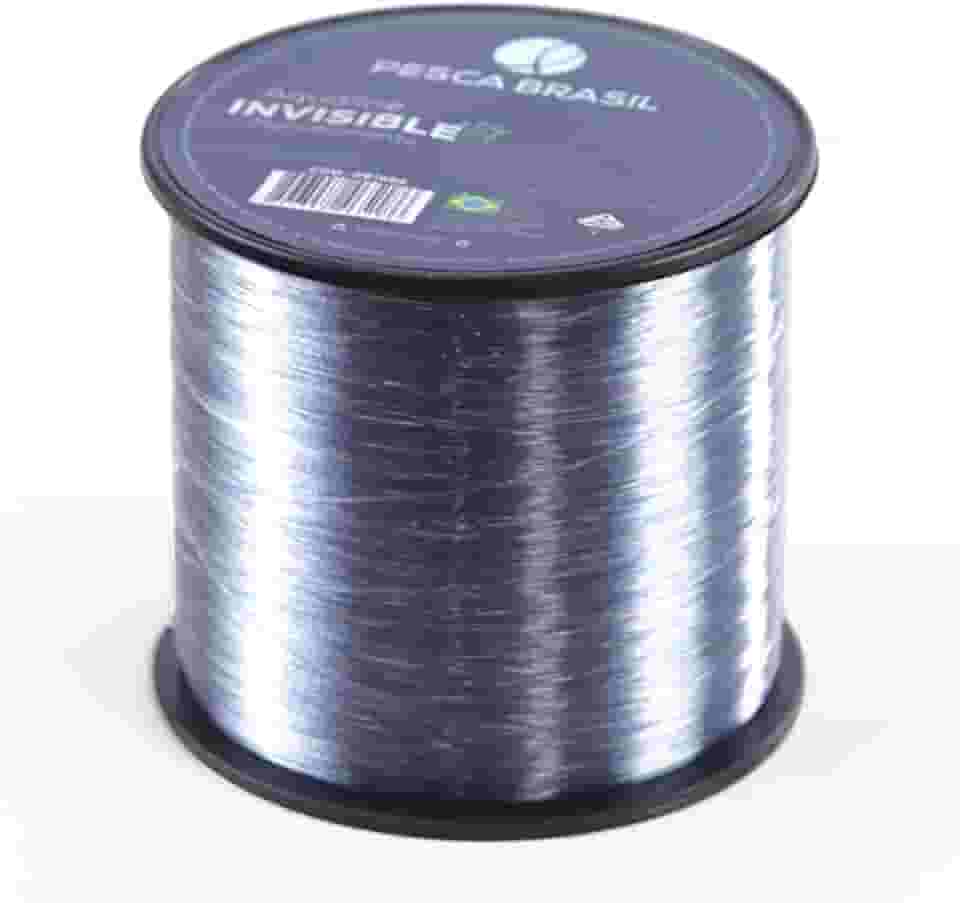 Pesca Brasil, Linha de Pesca 500m Monofilamento Transparente 0,60mm Alta Resistência Nylon, Aqualine Invisible