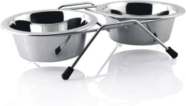 Chalesco Comedouro Duplo para Cães 360 ml