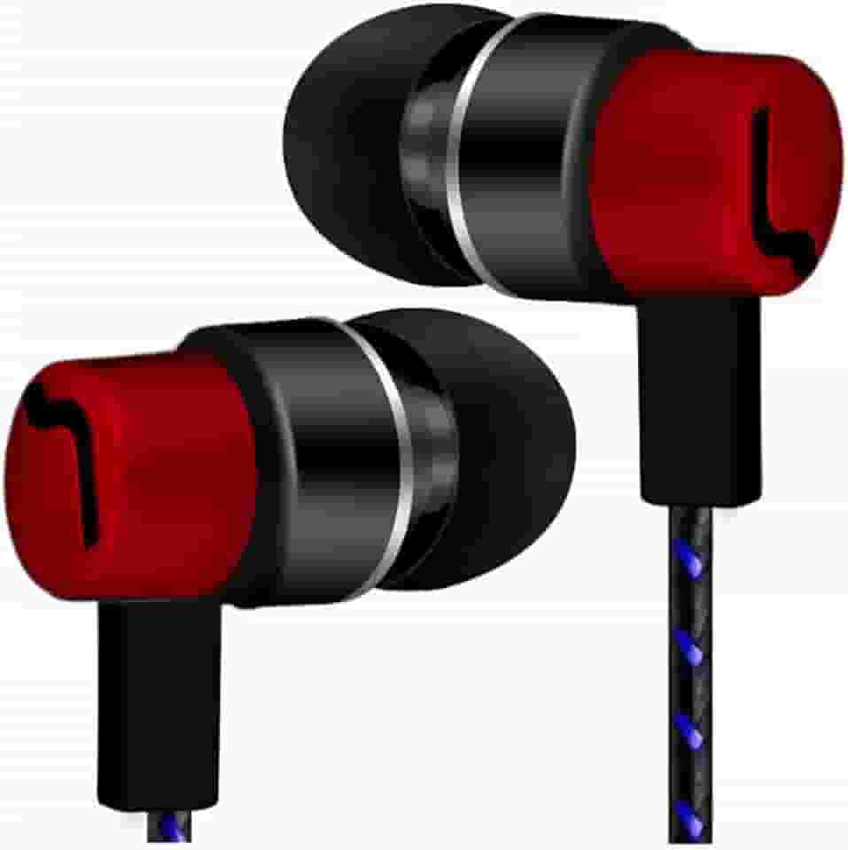 Fone de Ouvido P2 In-Ear 2ª Geração (Vermelho) - Super Bass, Microfone Integrado. Compatível com Celulares, Tablets, Notebooks, PCs e Dispositivos de Áudio P2.