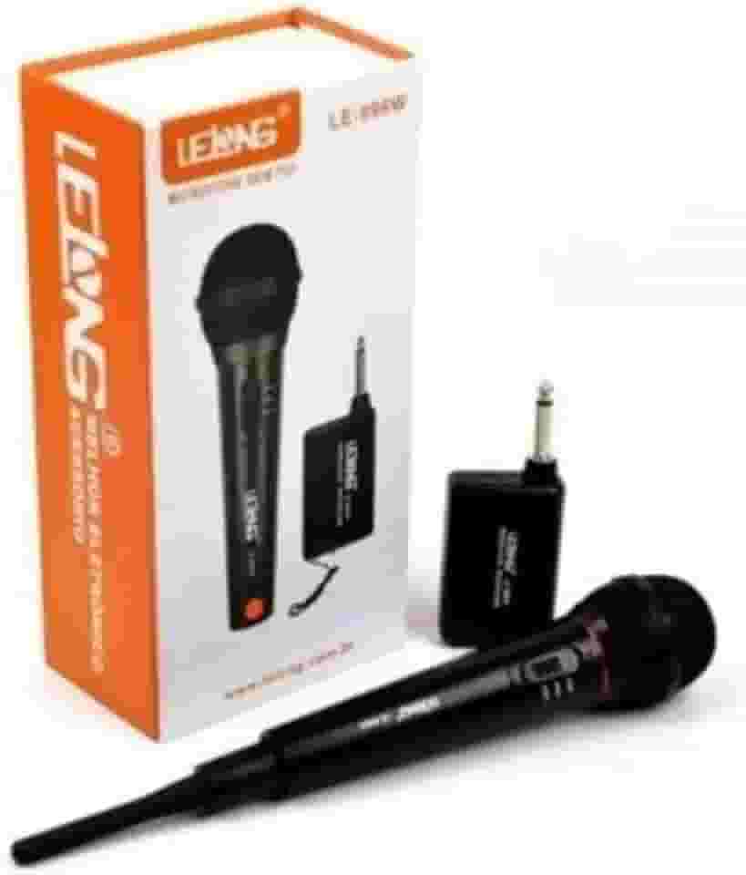 Microfone Profissional Lelong Sem Fio Le996w Show Igreja