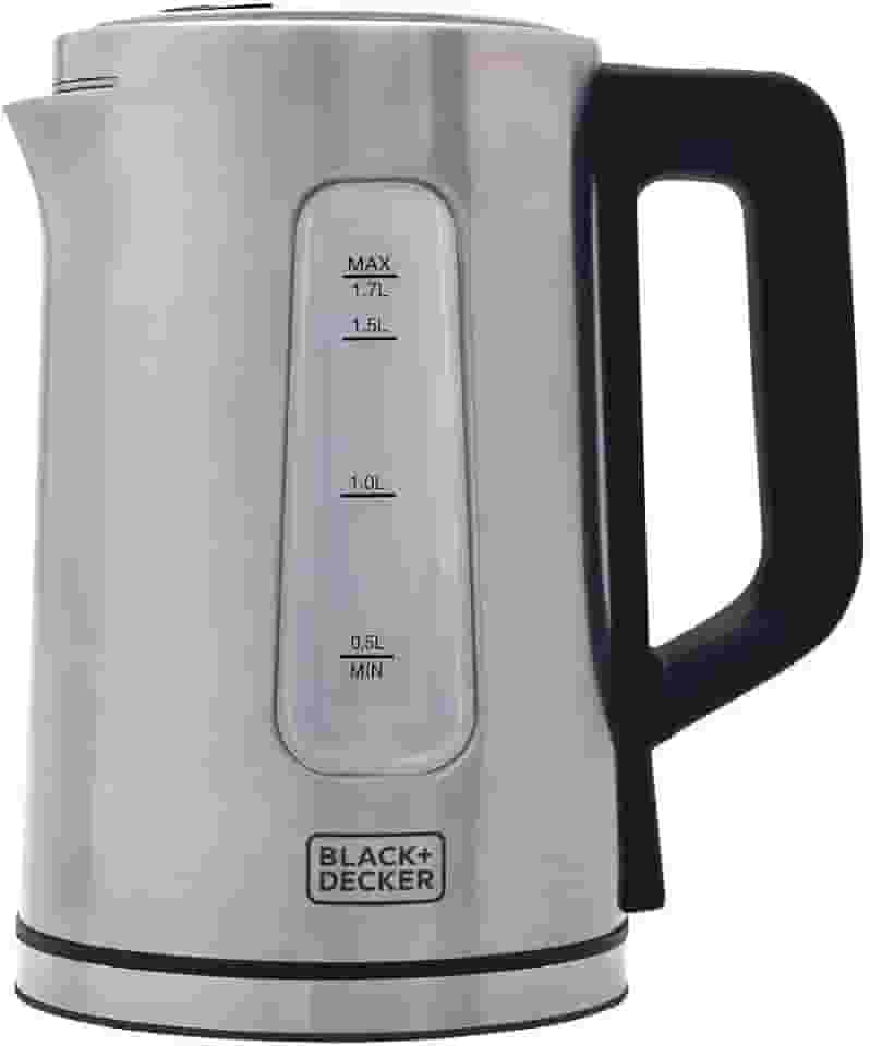 BLACK+DECKER Chaleira Elétrica 220 V, Inox, Programável, Capacidade de 1,7 L, com Controle de Temperatura, Modelo KEPG-B2