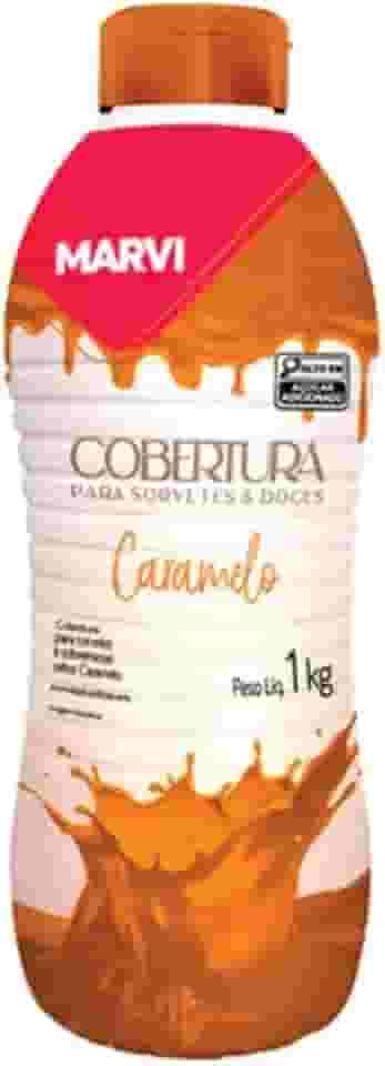 Cobertura Para Sorvete E Sobremesas Sabor Caramelo Marvi 1kg