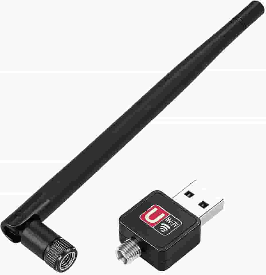 Adaptador Wifi para Pc USB 1800Mbps com Antena — Receptor Wireless para PC e Notebook, Conexão 2.4GHz – Alta Velocidade, Compatível com Windows, Linux e MAC PREMIUM MCO