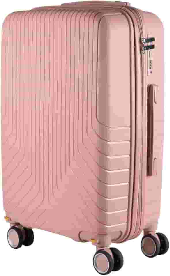 Mala de Viagem Media em Polipropileno 4 rodas 360 - AeroMalas Miami (Rose)
