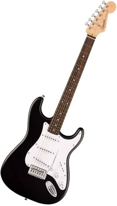 Fender Squier Debut Series Stratocaster guitarra elétrica, guitarra para iniciantes, com 2 anos de garantia, preto