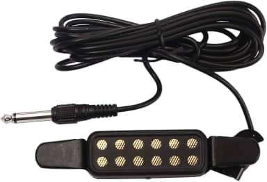 Alnicov Captador De 12 Furos Para Violão Acústico, Transdutor E Amplificador Com Cabo 3 Metros Conector 1/4 Polegada Violões Folk Clássicos 40/41 Polegadas