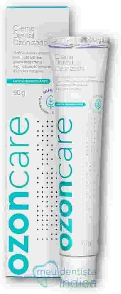 Creme Dental Ozonizado sem Flúor e sem Parabenos, Vegano, Ozoncare, 90g