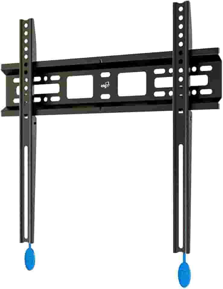 ELG, N01V4, Suporte Fixo de Parede para TVs de 32" a 77", Compatível com TVs Curvas e Planas, Feito em Aço Carbono, Suporta Até 50kg, Preto