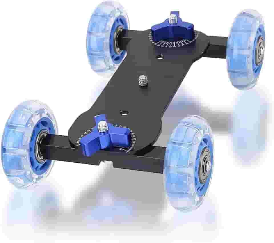 Controle deslizante para câmera, mesa de câmera, controle deslizante, trilho de carga de mesa, pista patinadora com capacidade de 10 kg, para filmadora DSLR, telefones celulares sem espelho,