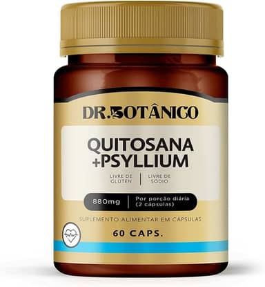 QUITOSANA + PSYLLIUM 880MG 60 CAPSULAS DR. BOTANICO