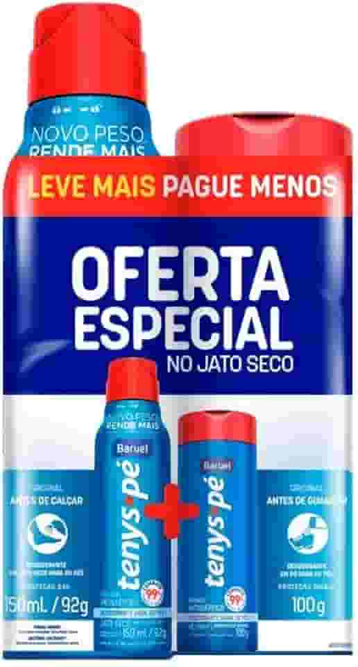 Kit Tenys Pé Baruel Original (Pó 100g + Jato Seco 92g)