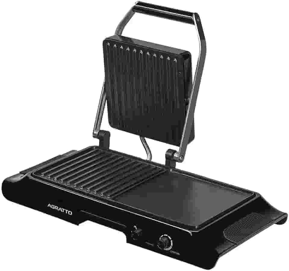 GRILL ELETRICO DUO GRILL MR CHEFF PRENSA GDG 02 PR 1600W 220V AGRATTO