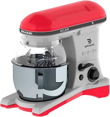 Batedeira Planetária Industrial Pedestal Bivolt Profissional Cor:Vermelho