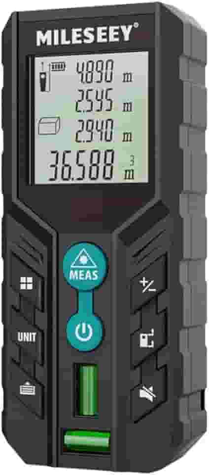 Telêmetro Trena a Laser Digital 50 Metros Profissional D2 com Nível Bolha
